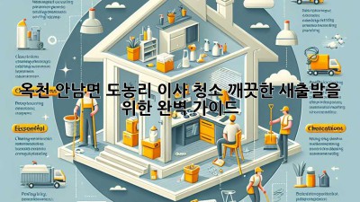 옥천 안남면 도농리 이사 청소: 깨끗한 새출발을 위한 완벽 가이드